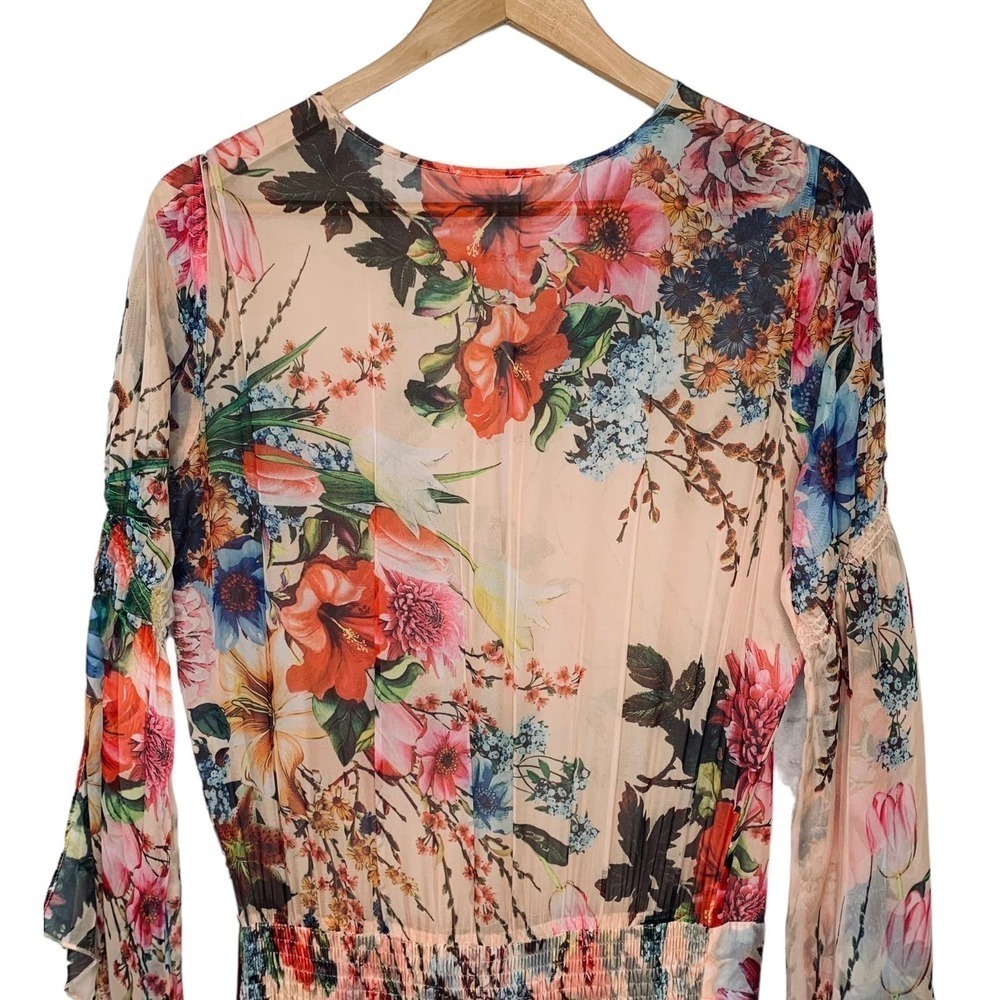 Eywasouls Malibu Claire Floral Maxi Dress Womens Size XS/S Long Sleeve $495 - Picture 12 of 15